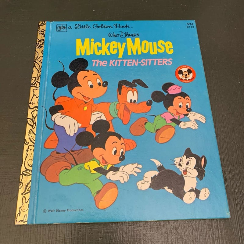 Mickey Mouse The Kitten Sitters Little Golden Book