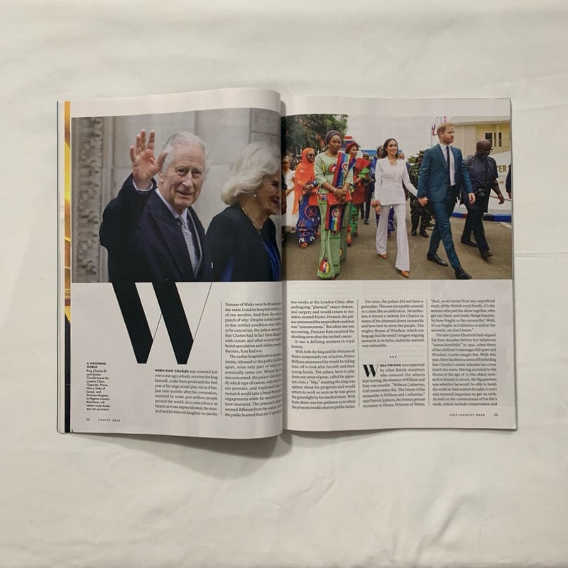 Vanity Fair “A Royal Season of Change” Issue July/August 2024 Magazine