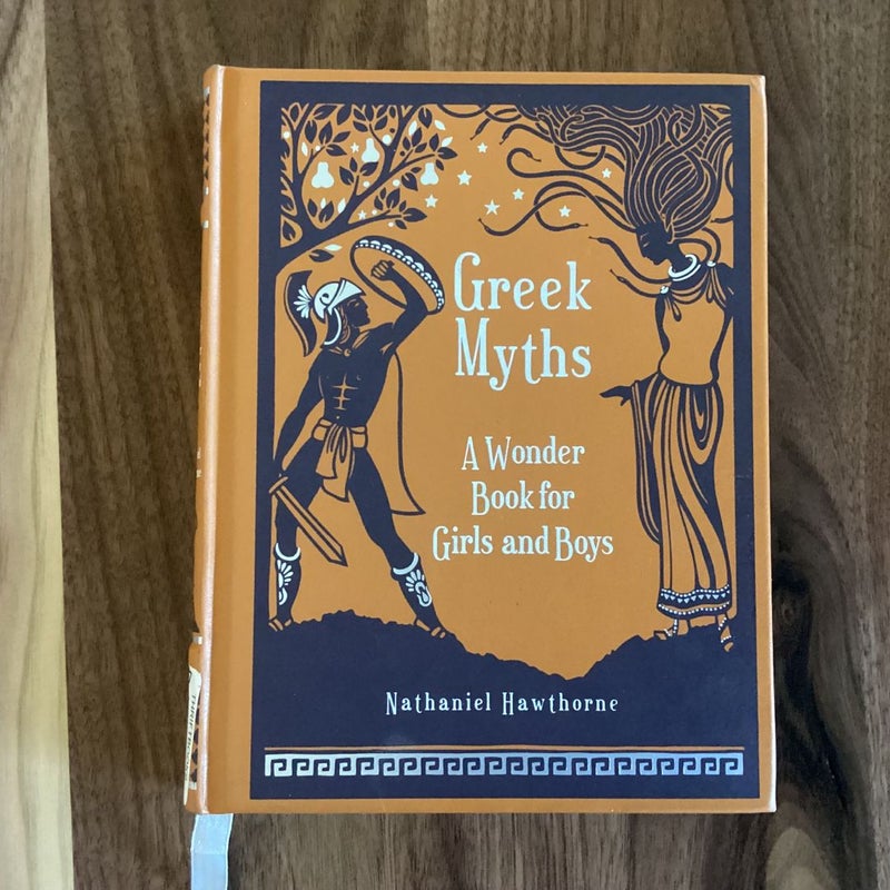 B&N Greek Myths a Wonder Book Leather-O/P