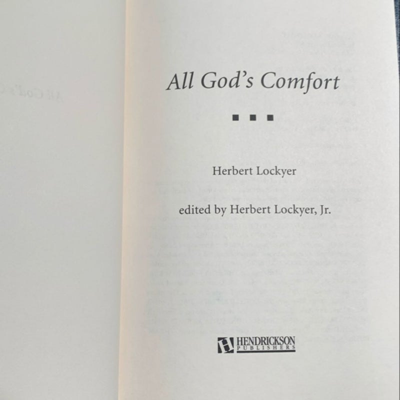 All God’s Comfort 