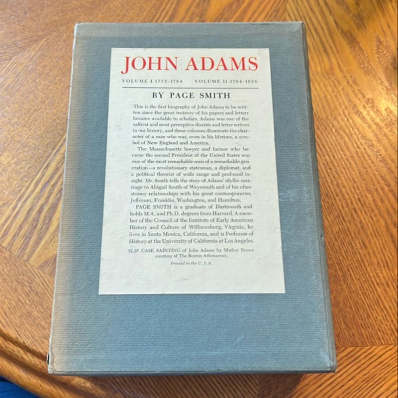 John Adams Volume I and II