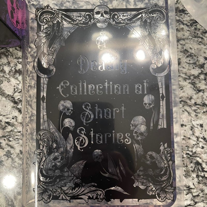 Bookish Box doom and bloom clear book case deadly collection of short stories