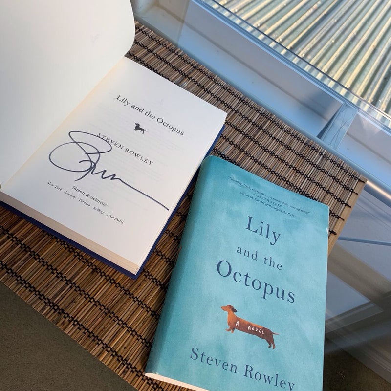 Signed Lily and the Octopus Steven Rowley Hardcover 1st First Photos