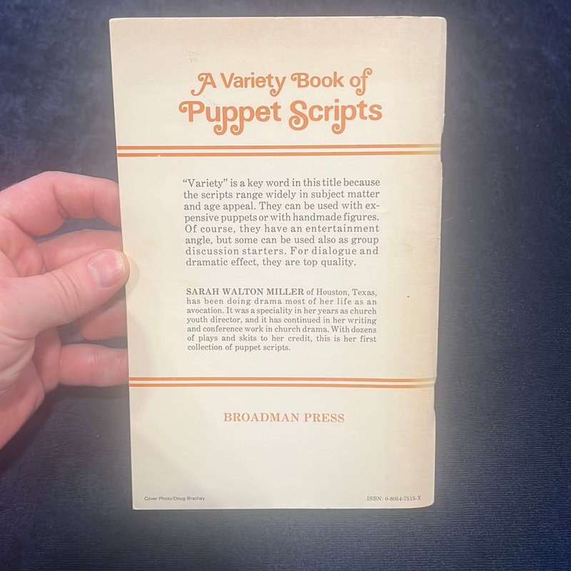 A Variety Book of Puppet Scripts by Sarah Walton Miller, Paperback ...