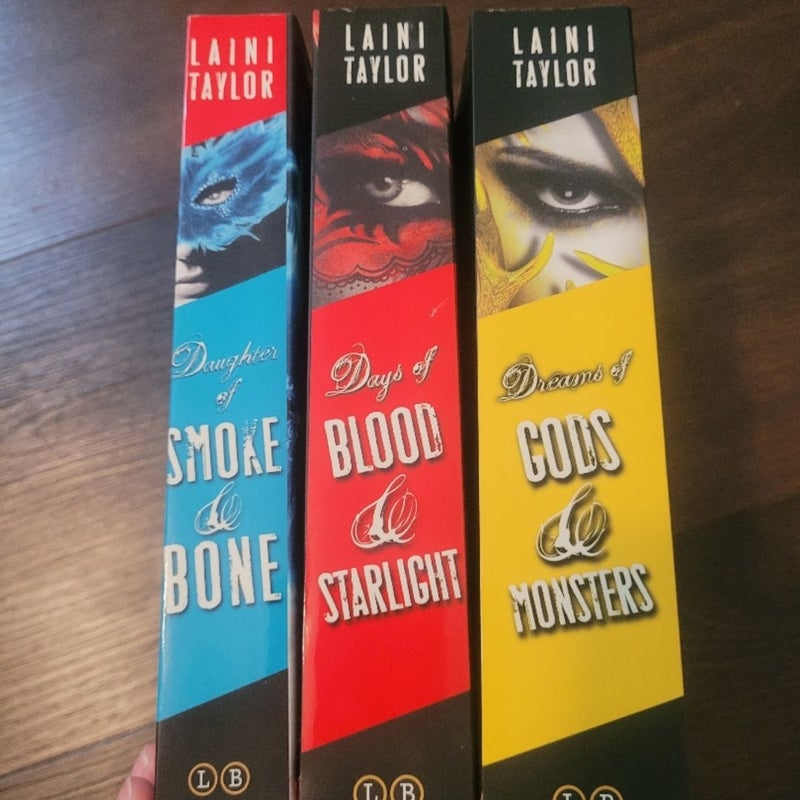 SIGNED The Daughter of Smoke & Bone Trilogy Paperback Set