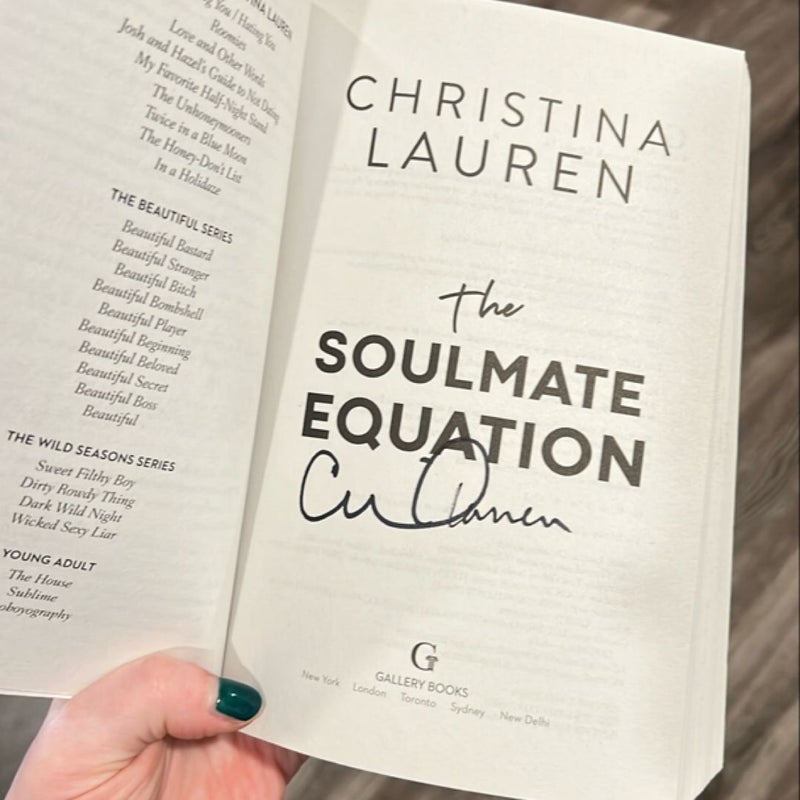 The Soulmate Equation SIGNED