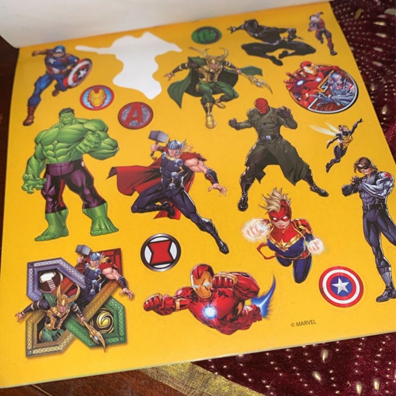 Marvel Avengers sticker book pad 