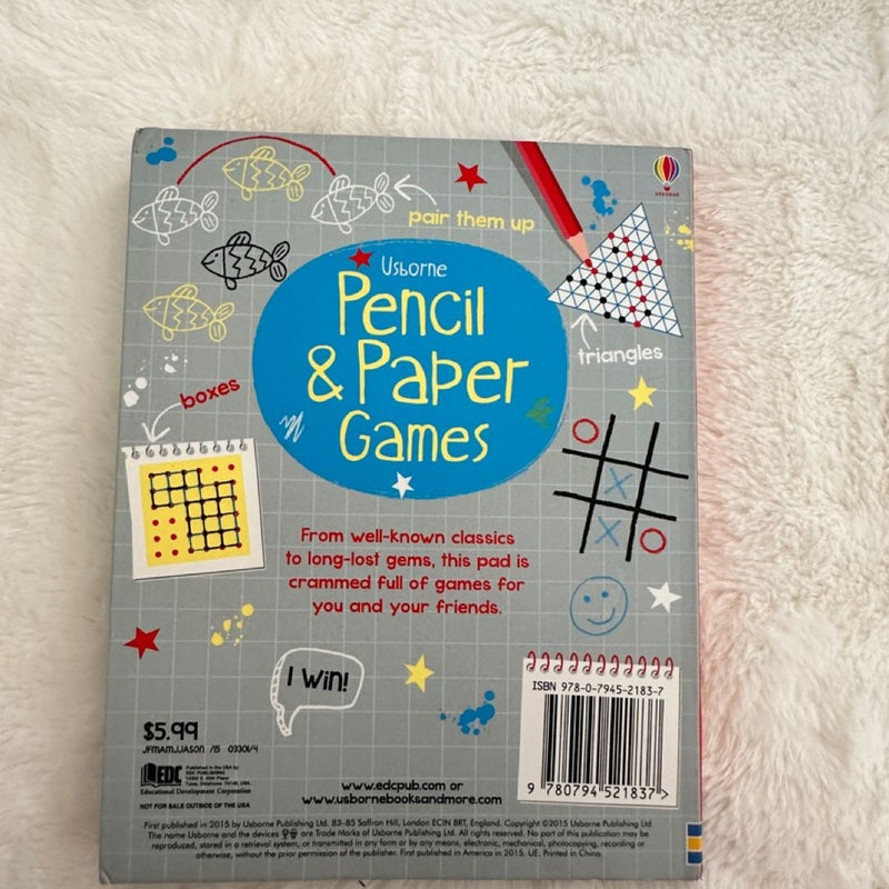 Pencil and Paper Games