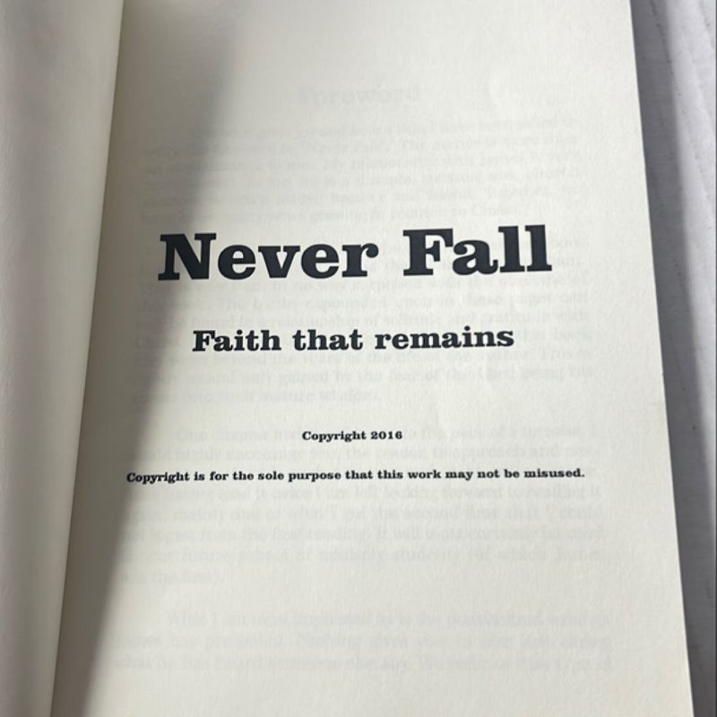 Never Fall