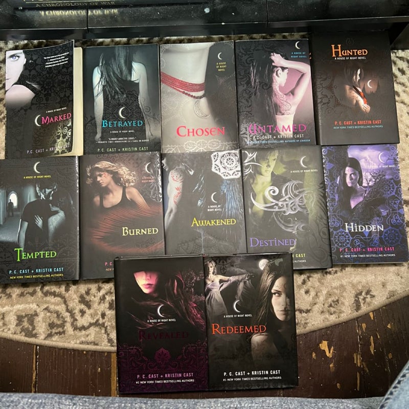 COMPLETE House of Night Series #1-12