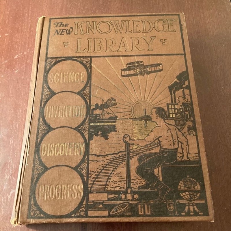 Original 1919 Antique  -The New Knowledge Library.