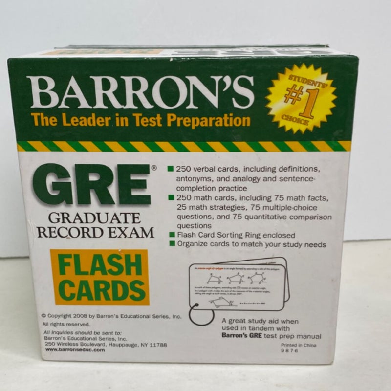 Barron's GRE Flash Cards