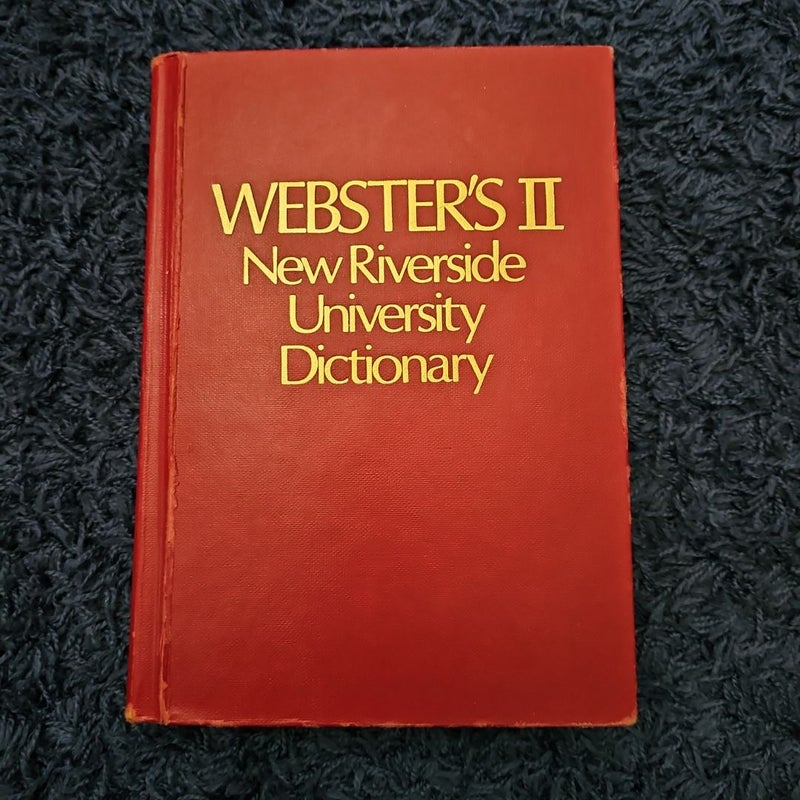 Webster's II New Riverside University Dictionary