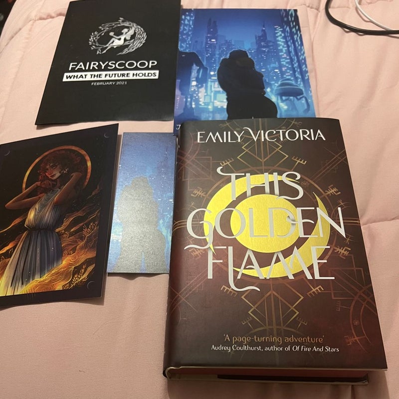 This Golden Flame by Emily Victoria Sprayed Edges Signed Fairyloot Edition