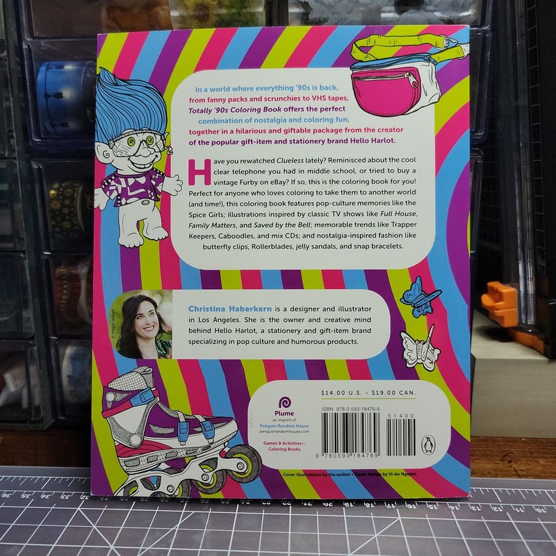[BUNDLE-ADULT COLORING BOOKS] Totally '90s Coloring Book, My Weekend is All Booked