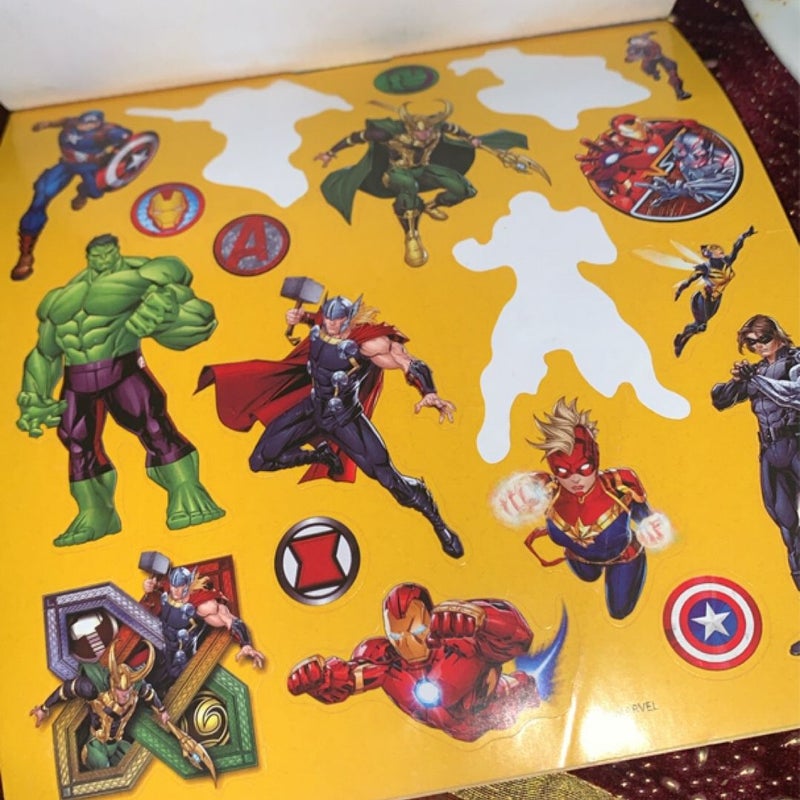 Marvel Avengers sticker book pad 