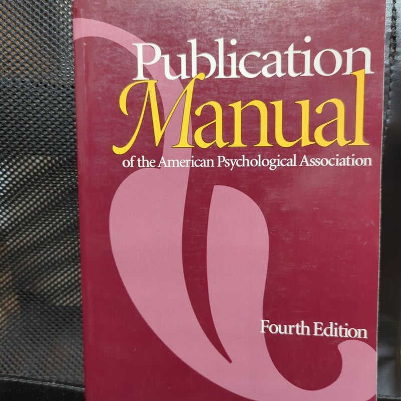 Publication Manual of the American Psychological Association