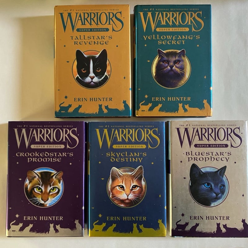 Warriors Super Edition: Bluestar’s Prophecy; Skyclan’s Destiny; Crookedstar’s Promise; Yellowfang’s Secret; Tallstar’s Revenge