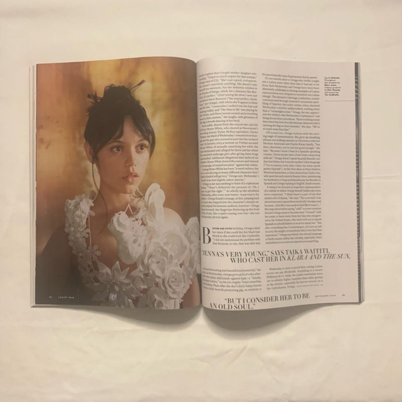 Vanity Fair Jenna Ortega “Steps Into The Light” Issue September 2024 Magazine