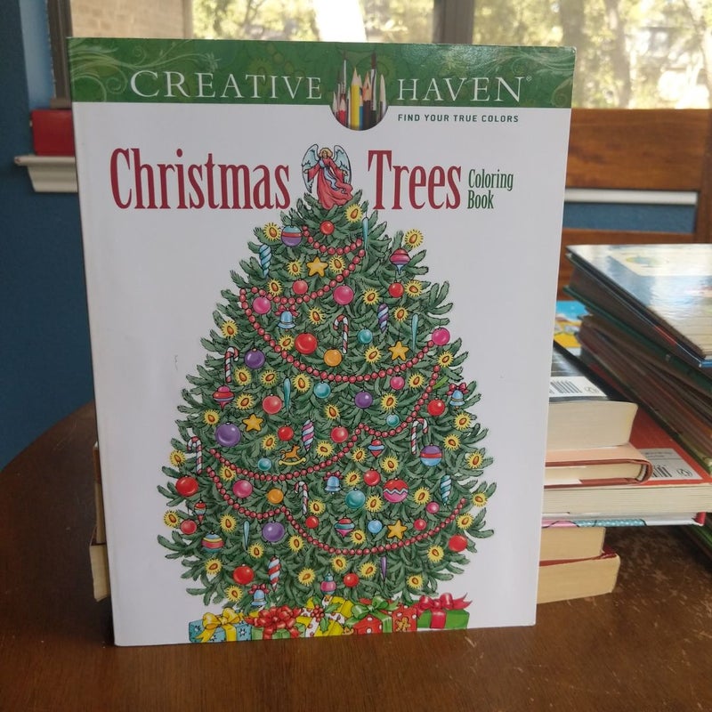 Creative Haven Christmas Trees Coloring Book