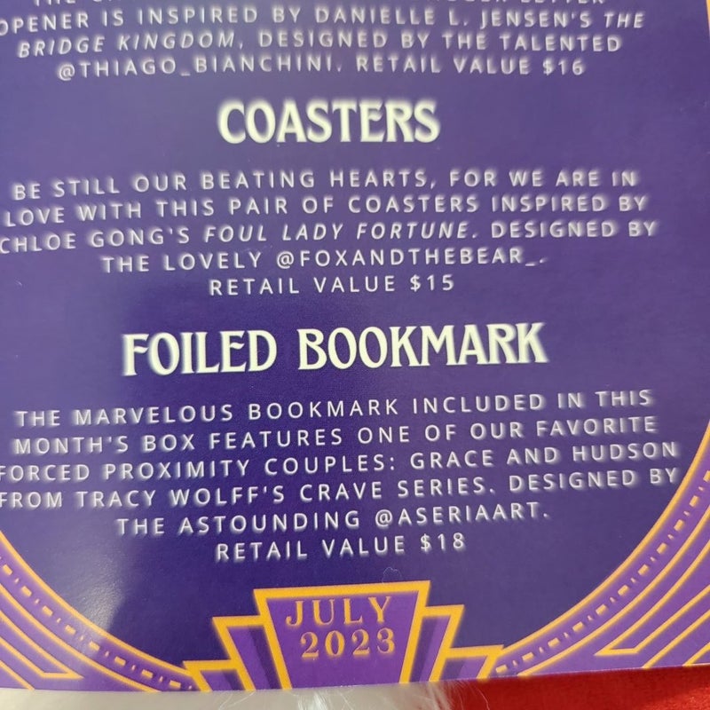 Bookish Box Foul Lady Fortune Coaster Set