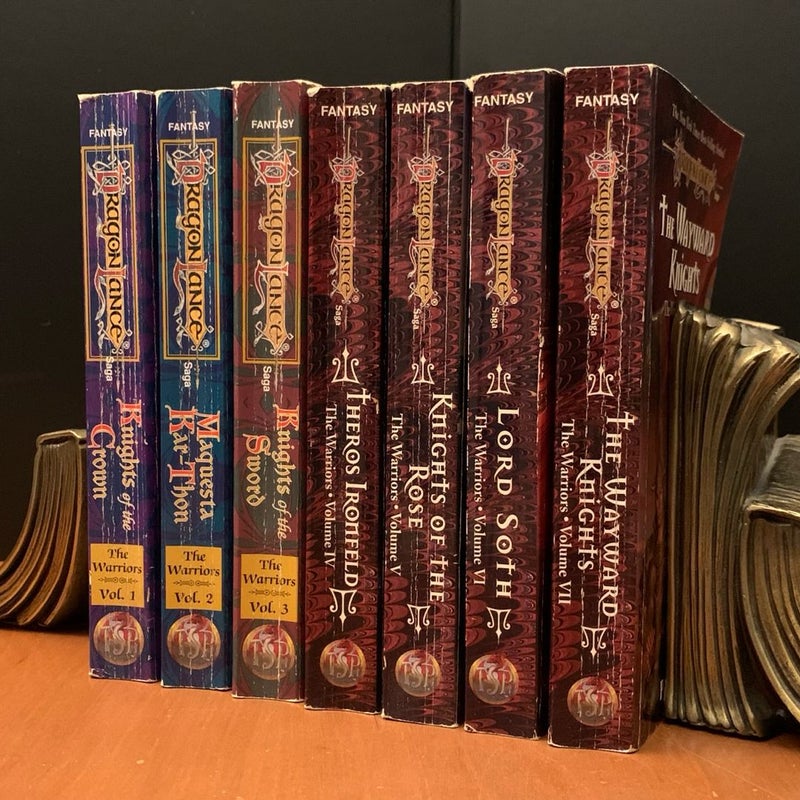 DragonLance: Complete Warriors Series 1-7 Set: Knights of the Crown, Maquesta Kar-Thon, Knights of the Sword, Theros Ironfeld, Knights of the Rose, Lord Soth, The Wayward Knights