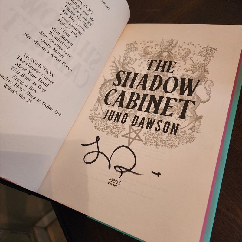The Shadow Cabinet by Juno Dawson SIGNED Waterstones