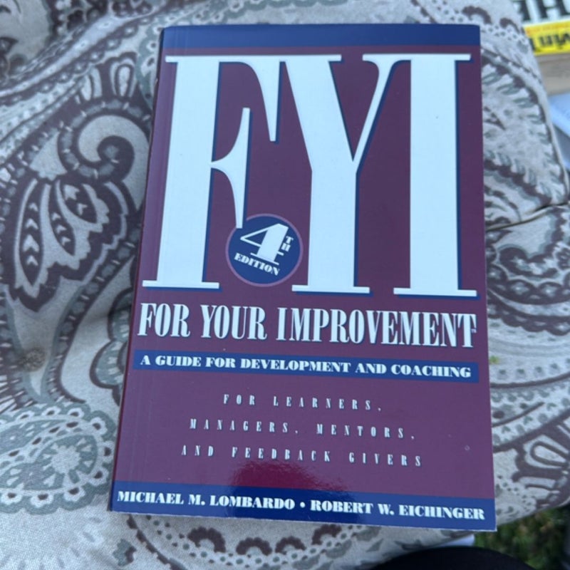 For Your Improvement
