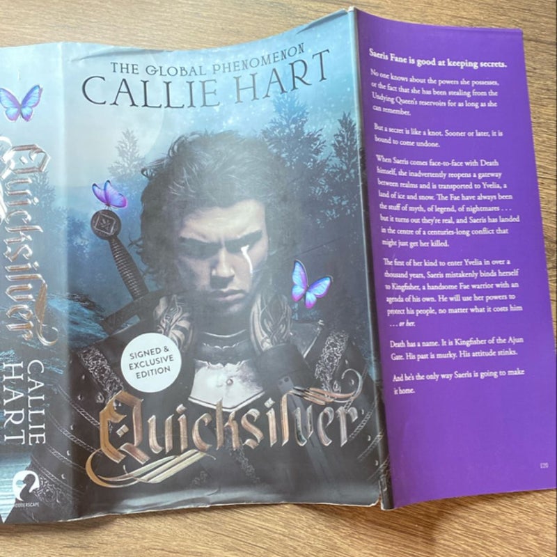 Quicksilver - Signed Waterstones Exclusive edition. (Please read description) 
