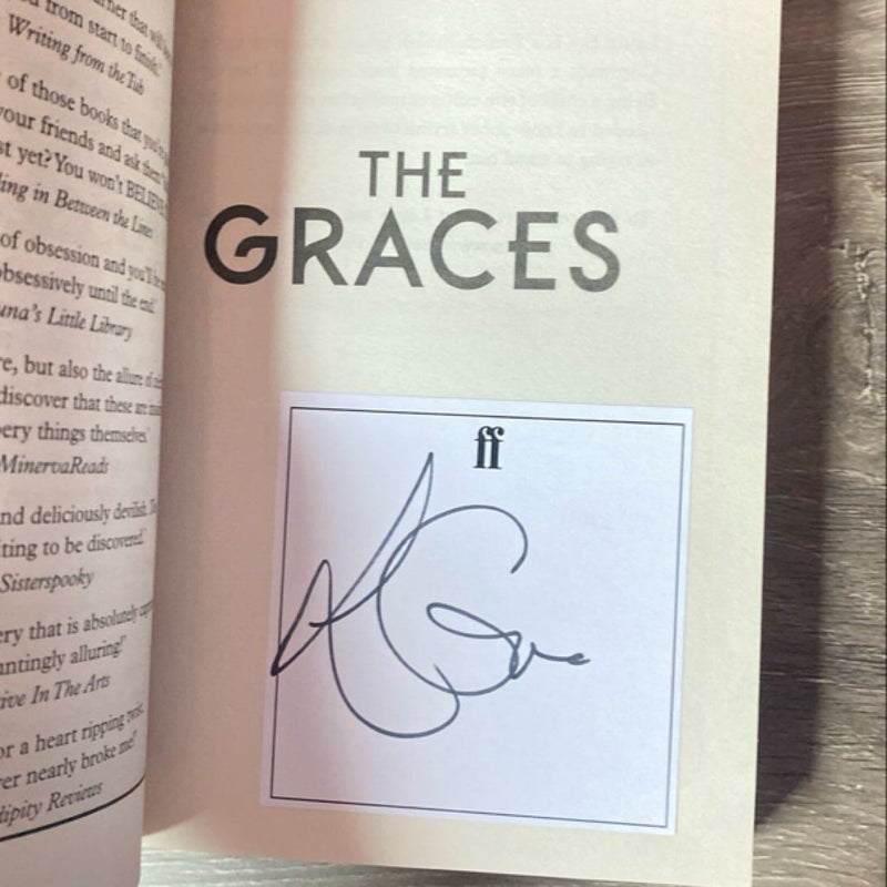 The Graces - signed sticker inside