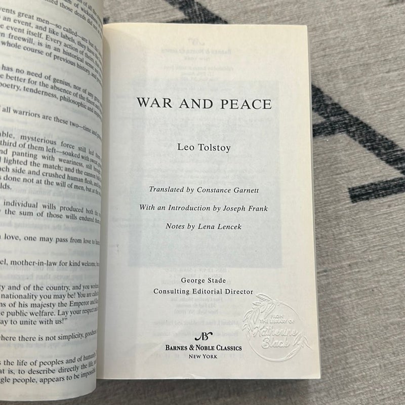 War and Peace