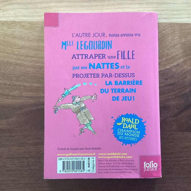 Matilda (FRENCH VERSION ) (Folio Junior) by Ronald Dahl, Paperback |  Pangobooks