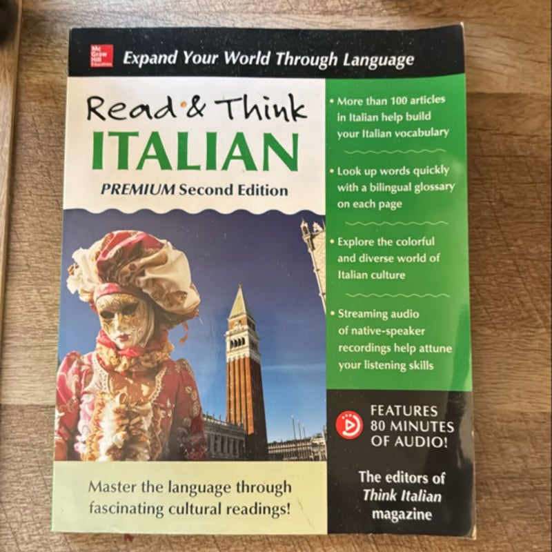 Read & Think Italian, Premium Second Edition