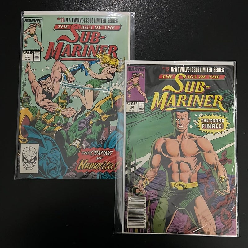 The Saga of The Sub-Mariner Marvel 1-12 Complete 