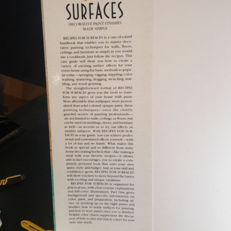 Recipes for Surfaces