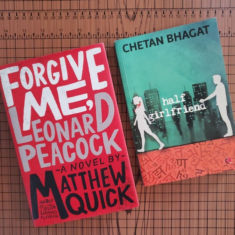 "Half Girlfriend" and "Forgive Me, Leonard Peacock" (book bundle)