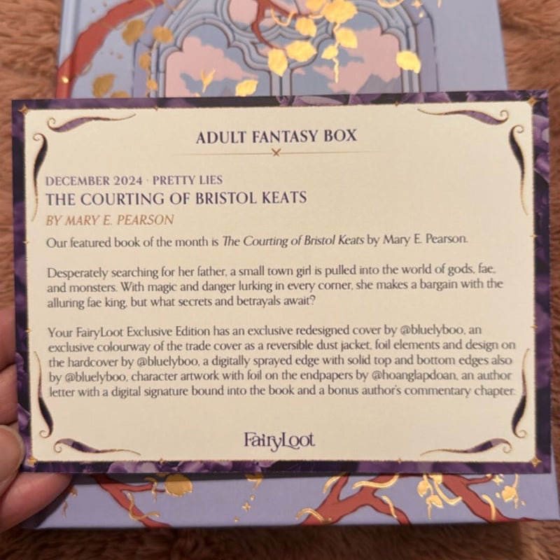 The Courting of Bristol Keats (FairyLoot signed edition, sprayed edges)