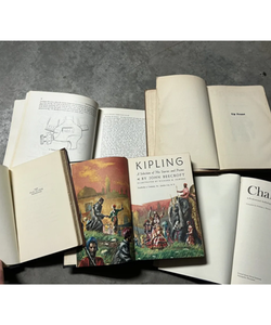 Vintage book lot: Kipling, challenge, The peak to peak principle, Up Front