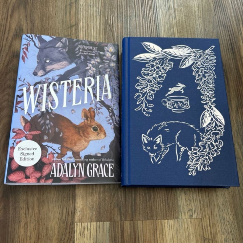 Waterstones exclusive signed wisteria