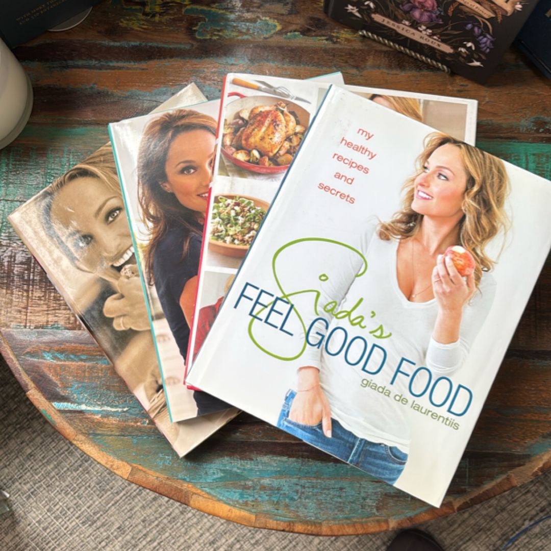 4 BOOKS: Happy Cooking; Giada’s Feel Good Food; Giada’s Kitchen; Giada’s Family Dinners