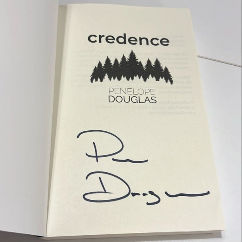 SIGNED OUT OF PRINT Credence