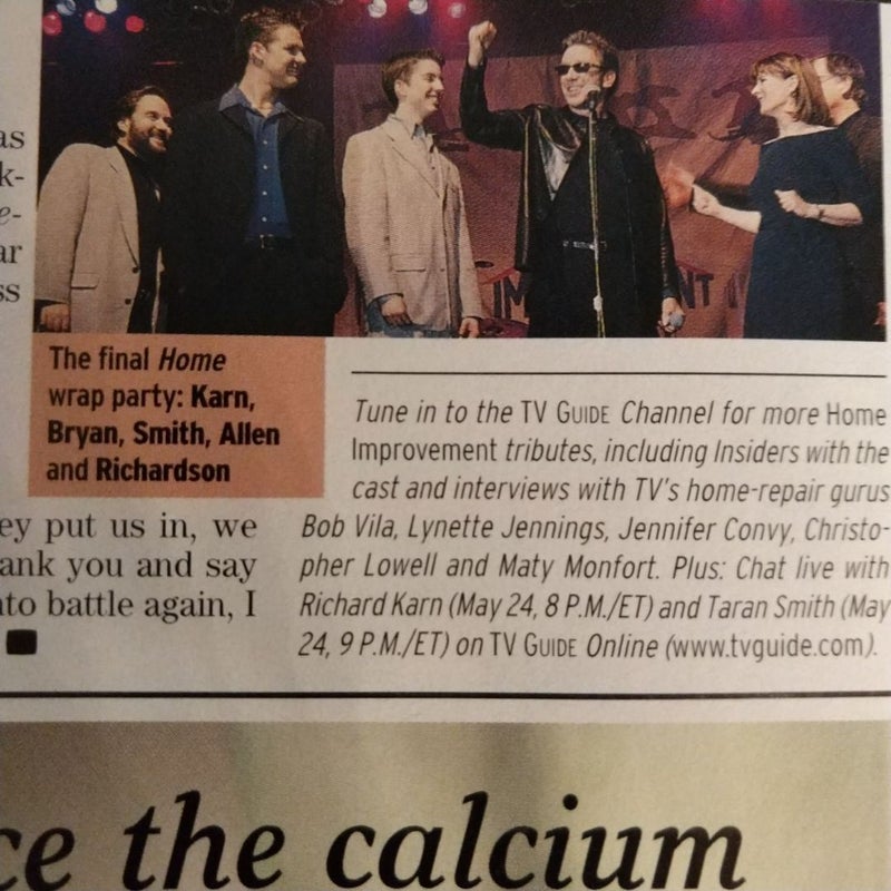 TV Guide coverage of the Home Improvement series finale