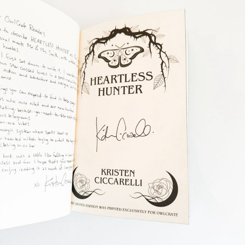 Heartless Hunter The Crimson Moth (SIGNED Owlcrate Exclusive Edition)