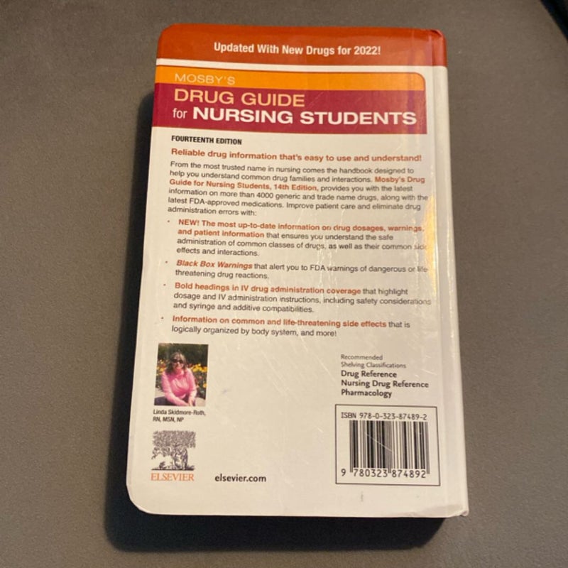 Mosby's Drug Guide for Nursing Students with 2022 Update