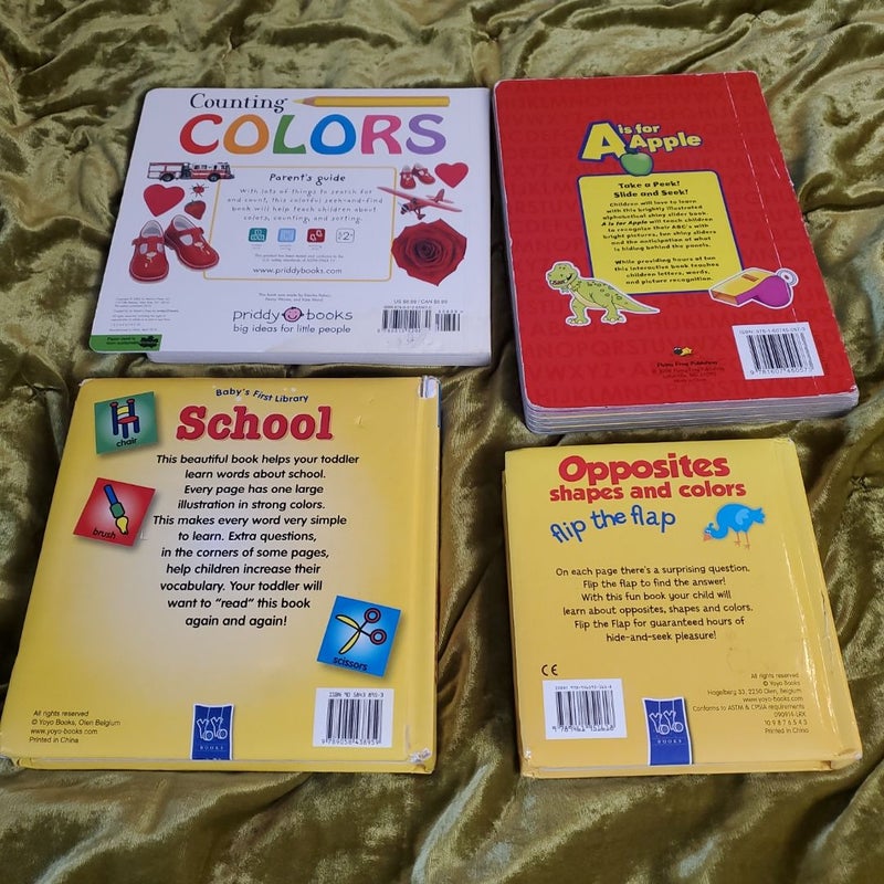 4 Book Bundle Children's Board Books