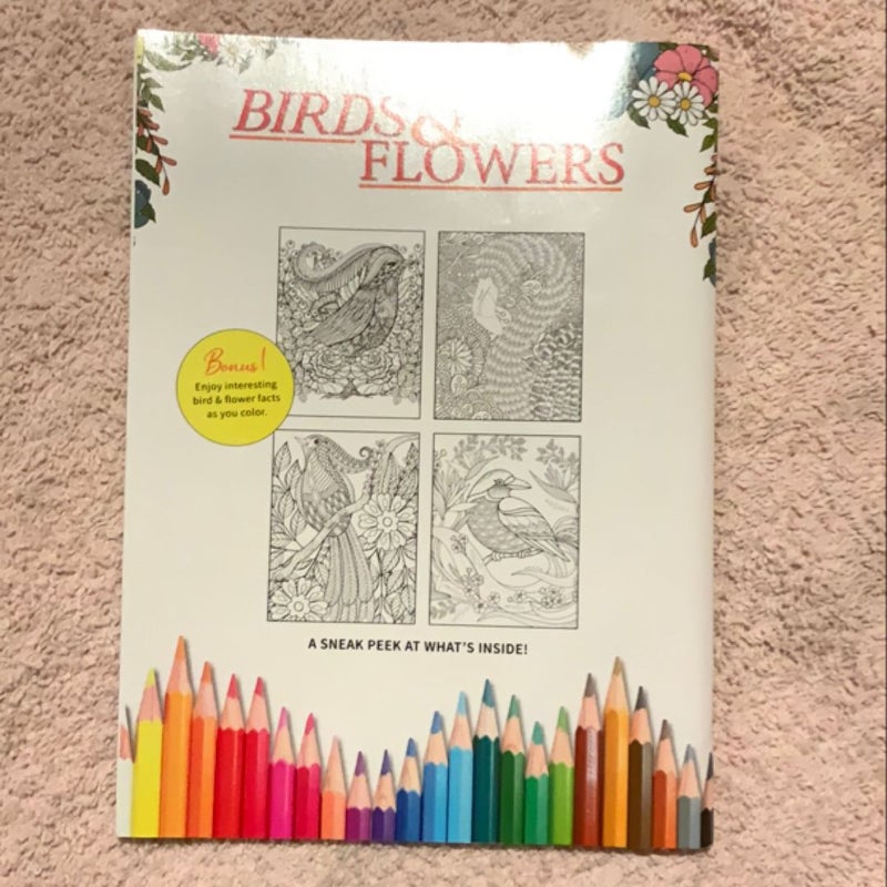 Birds & Flowers Advanced Coloring