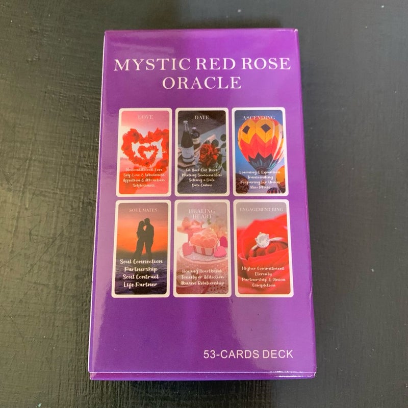 Mystic Red Rose 🌹 Oracle Card Deck - New! 🌹