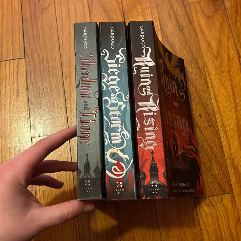 Shadow and Bone (Grishaverse trilogy) books 1-3 BUNDLE W/ MAP