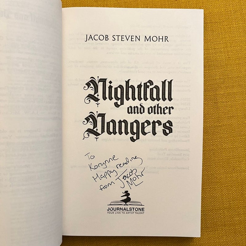 SIGNED Nightfall and Other Dangers