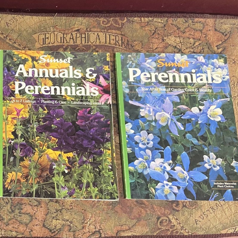 Lot of 2- Gardening Books: Annuals, Perennials